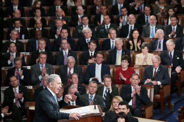 Israeli Prime Minister Benjamin Netanyahu addresses a joint Session of Congress on Tuesday March 3, 2015.